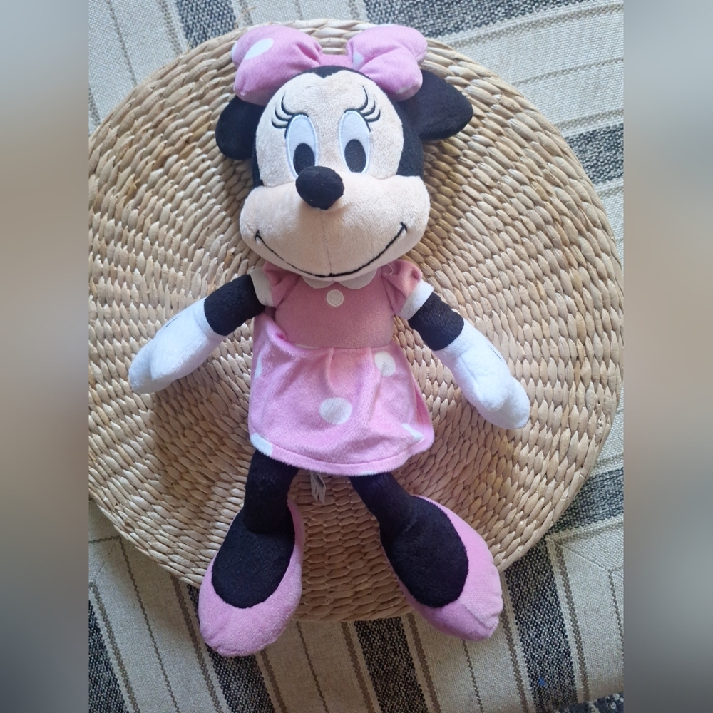 Disney Minnie Mouse Pink and Black Plush